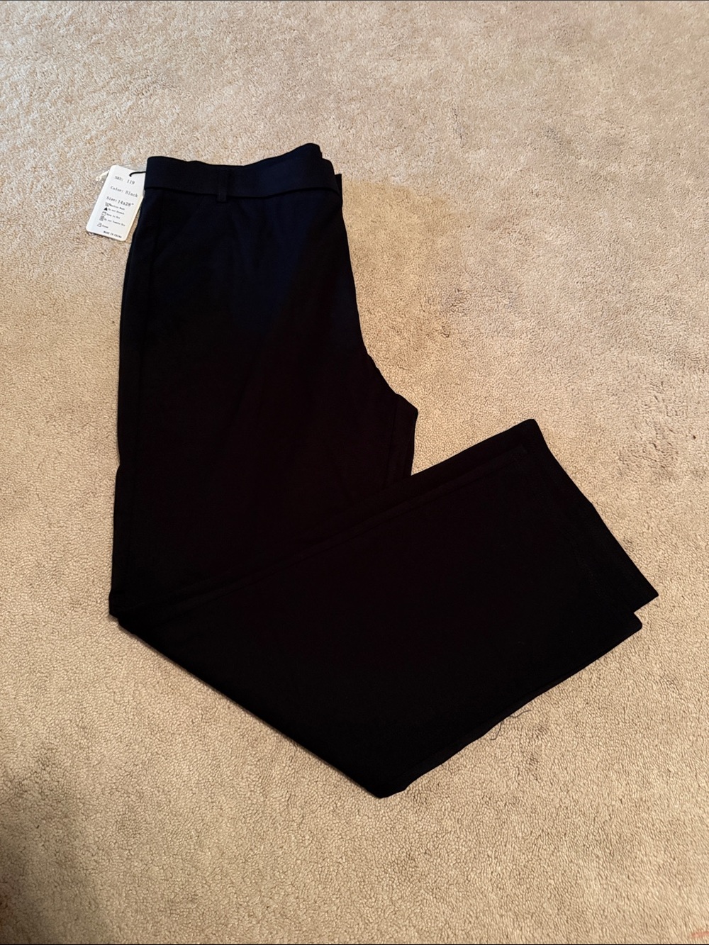 NWT Wm’s IChosy 14 Black Dress Pants - Classic Straight Fit w/Pockets
